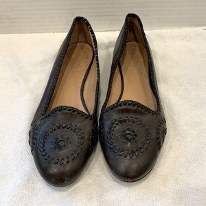 Brown / black jack rogers flats 7.5